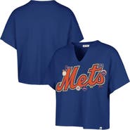 Stoney Clover Lane X '47 Women's '47 x Stoney Clover Lane Royal New York Mets Oversized Notch Neck T-Shirt