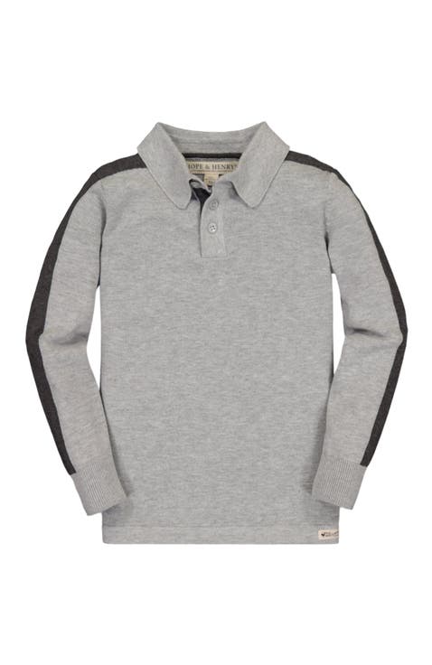 Baby Boys' Long Sleeve Sweater Polo, Infant