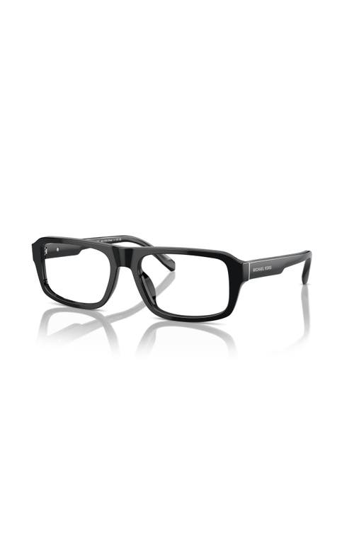 Michael Kors 56mm Irregular Optical Glasses In Black