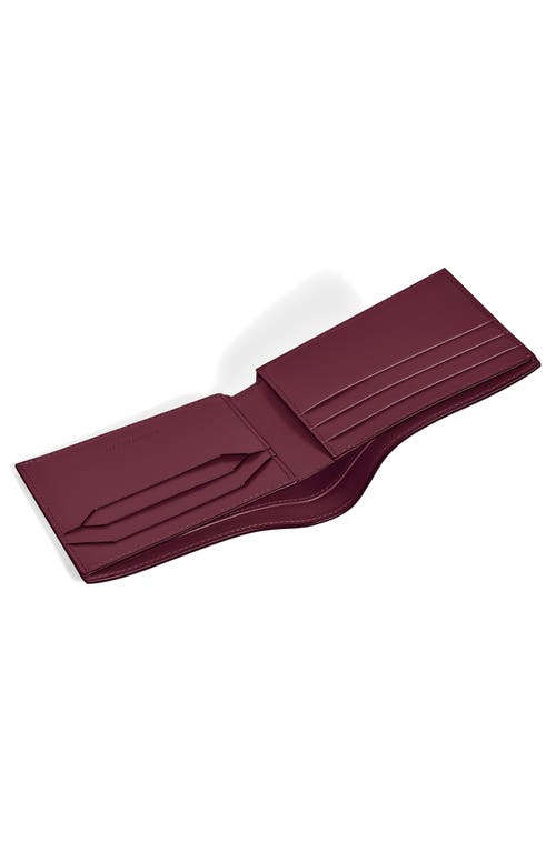 Montblanc Meisterstück Leather Bifold Wallet In Dark Red