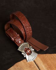 Fortela Tyra Printed Leather Belt