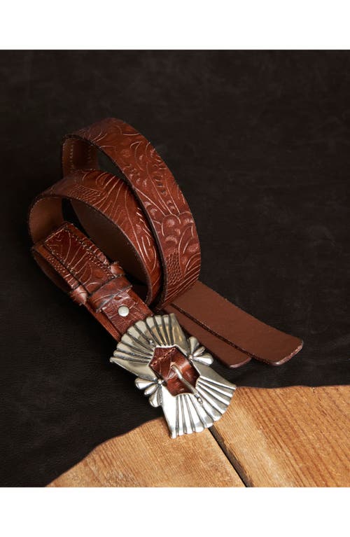 Fortela Tyra Printed Leather Belt In Multi