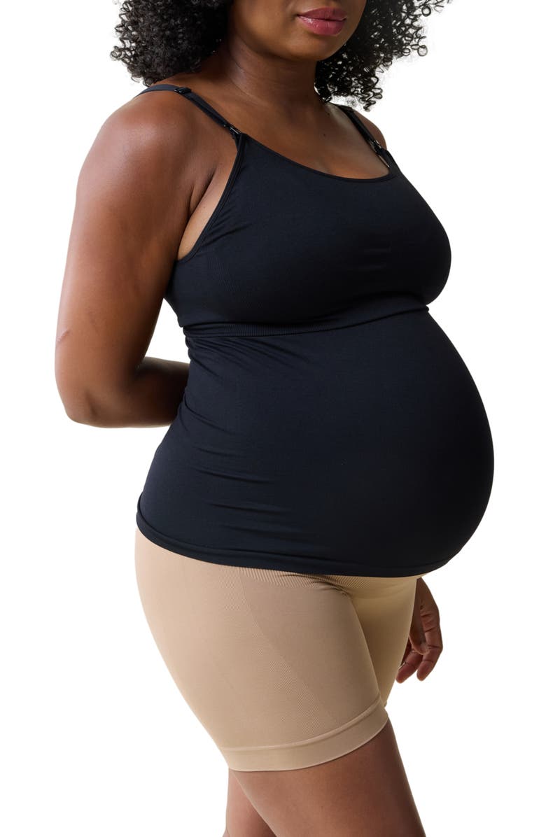 Ingrid & Isabel<sup>®</sup> 2-Pack Nursing/Pumping Camisoles, Main, color, Black/ Black