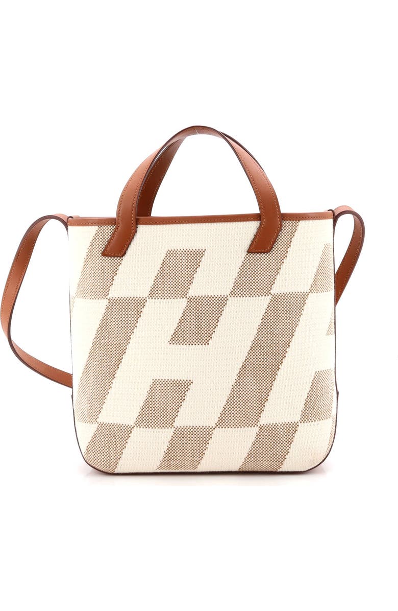 Pre-Owned Hermes Cabas H en Biais Tote Canvas with Leather 27, Main, color, Gold