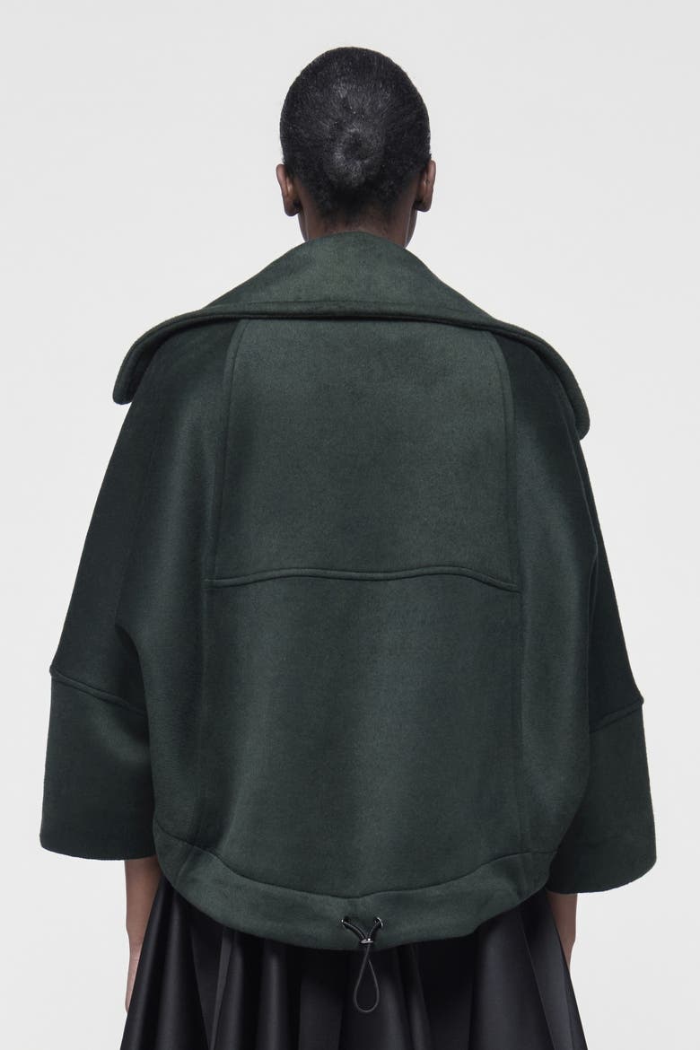 Boxy Biker Jacket, Alternate, color, Green