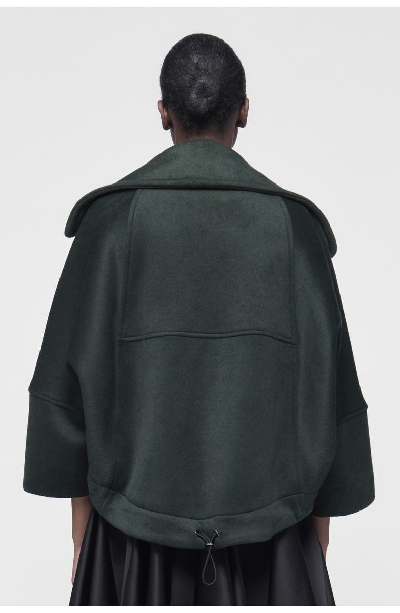 Leem Boxy Biker Jacket, Alternate, color, Green