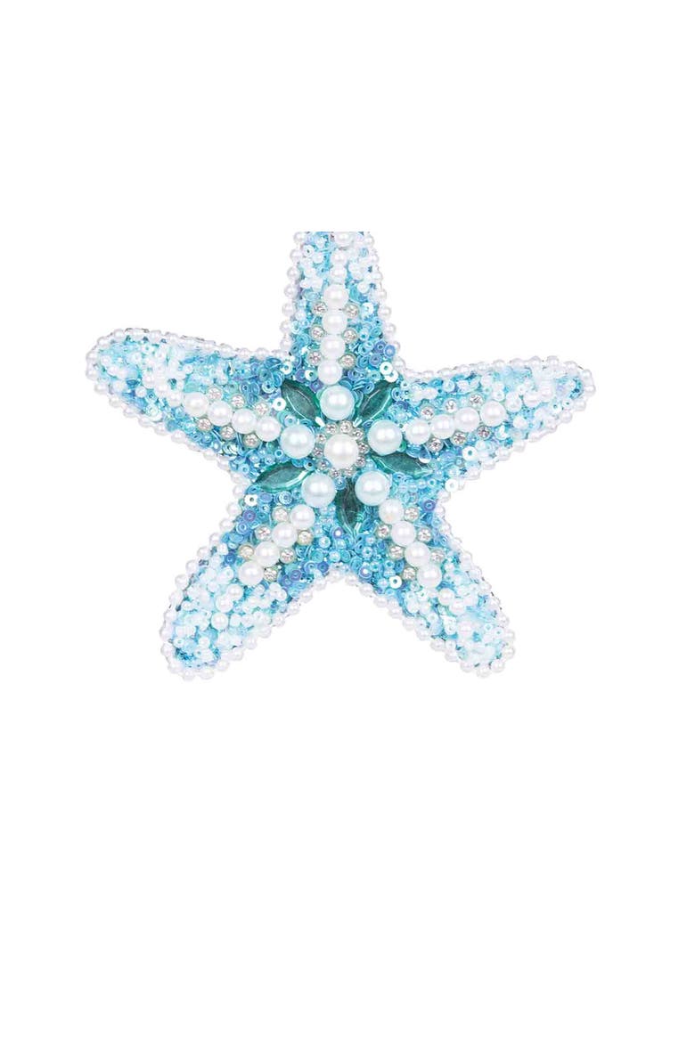 Coastal Sea Star Ornament, Alternate, color, Blue