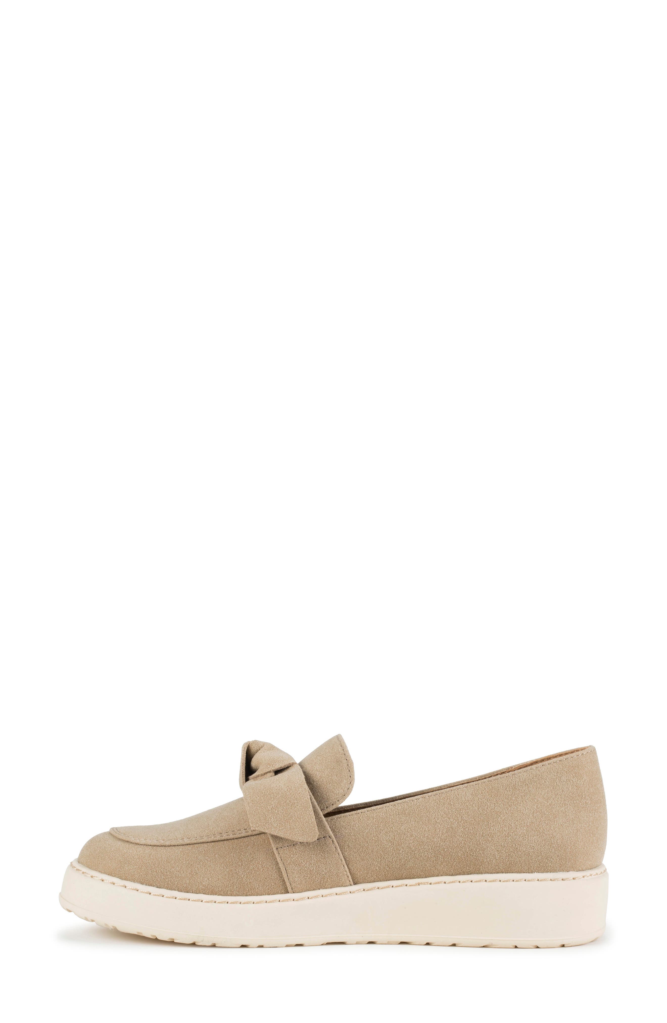Ferdana Moc Toe Slip-On Loafer, Alternate, color, TAUPE