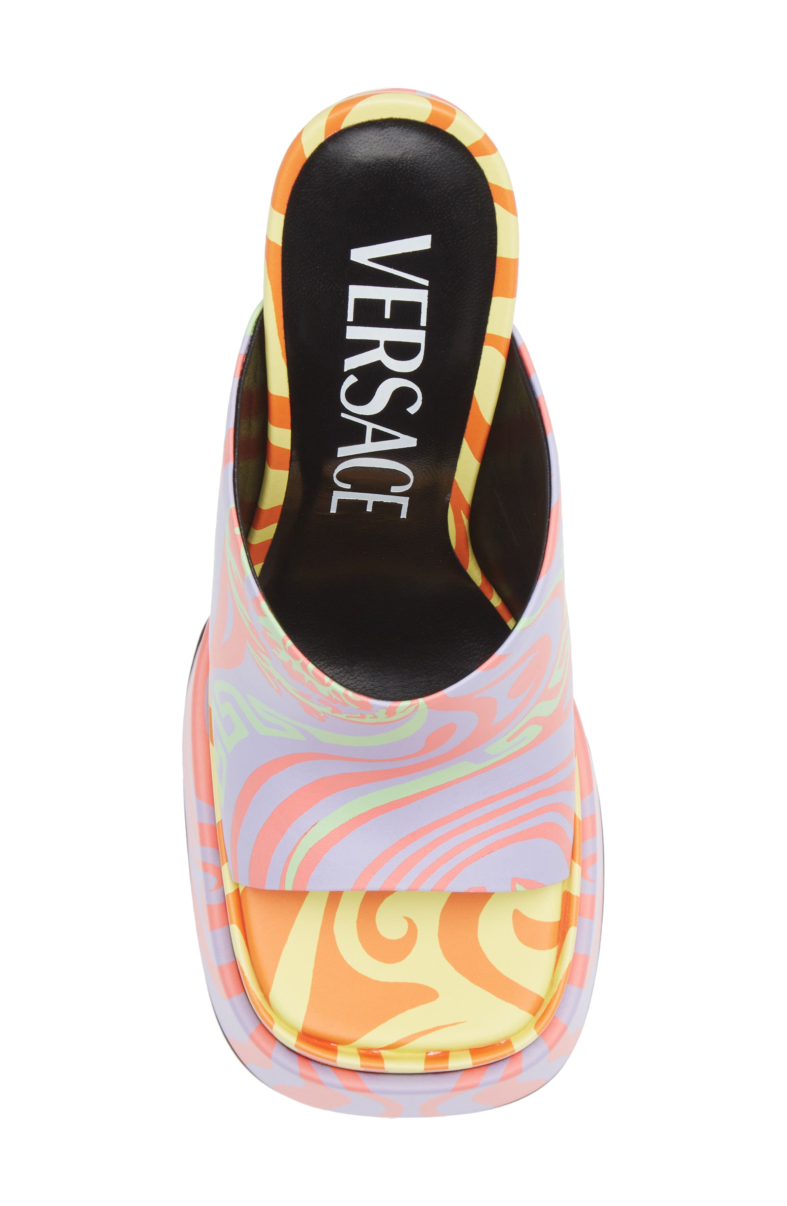 Versace Medusa Music Platform Slide Sandal, Alternate, color, 