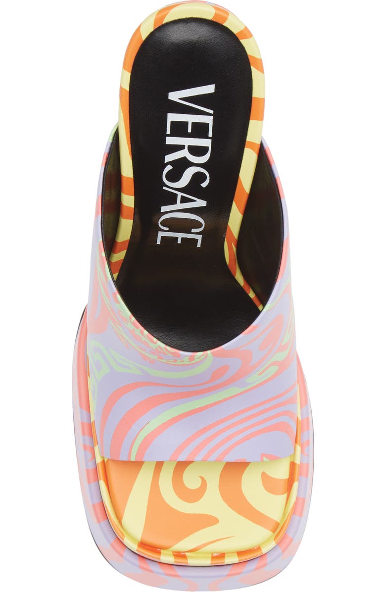 Versace Medusa Music Platform Slide Sandal, Alternate, color,