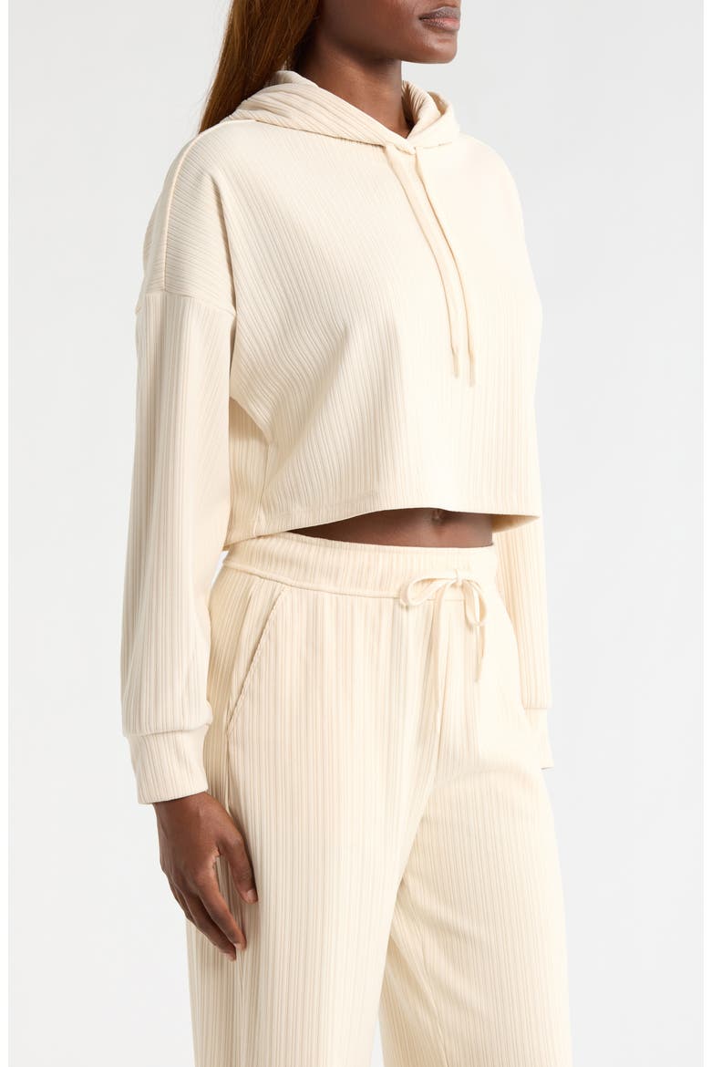 Breathe Easy Rib Crop Hoodie, Alternate, color, IVORY