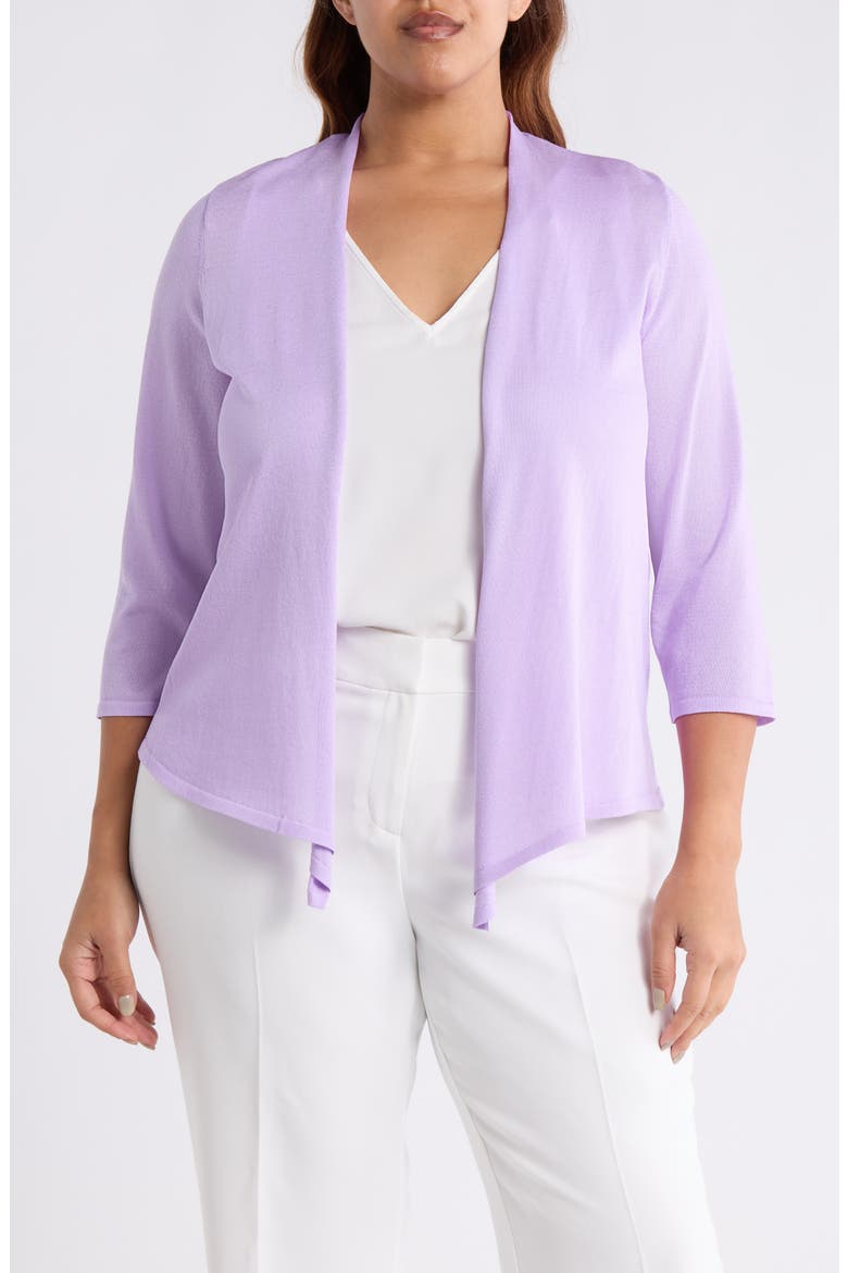 Self Edge Open Front Cardigan, Main, color, LAVENDER MIST