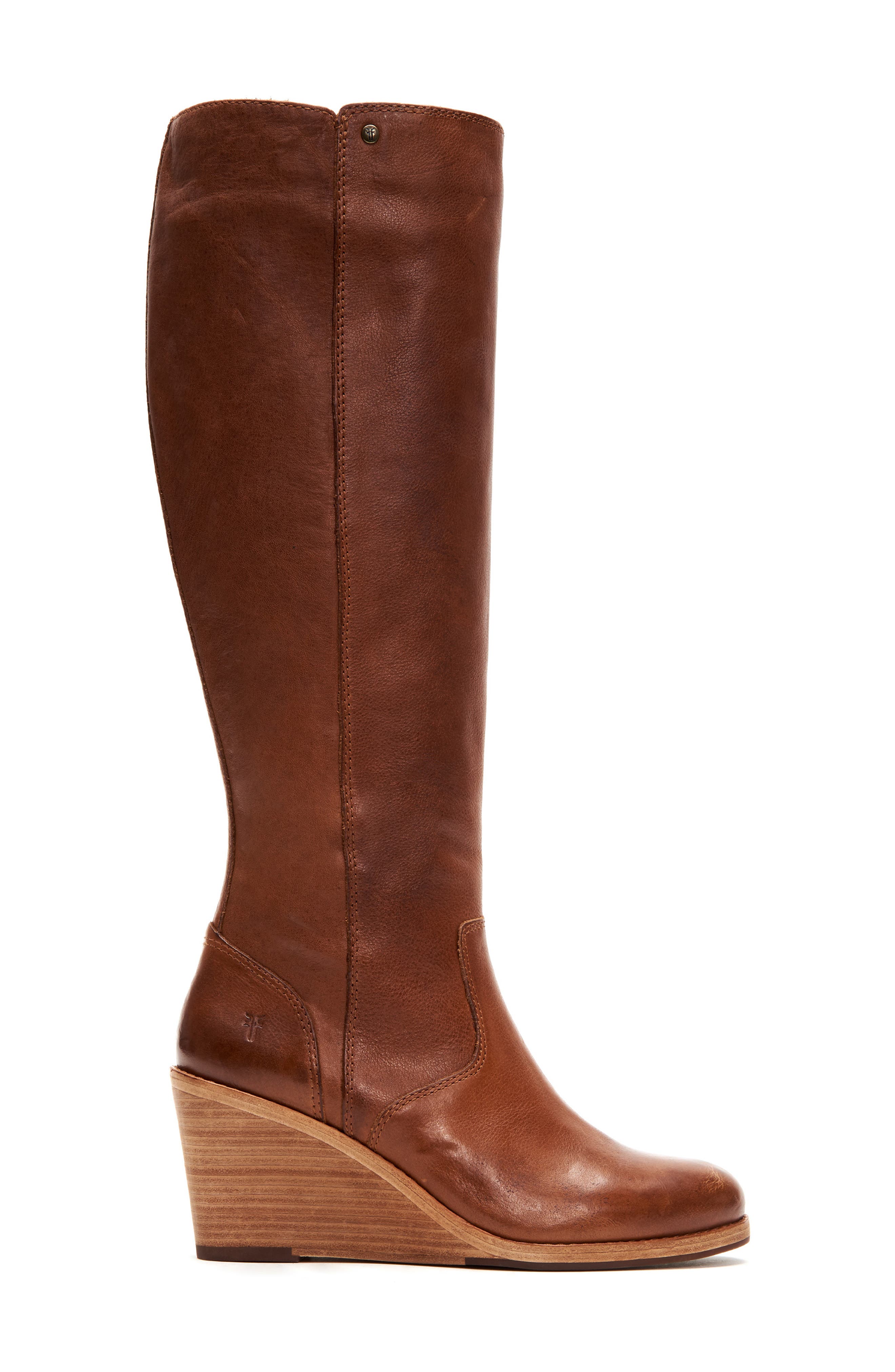 Frye Emma Knee High Wedge Boot, Alternate, color, 