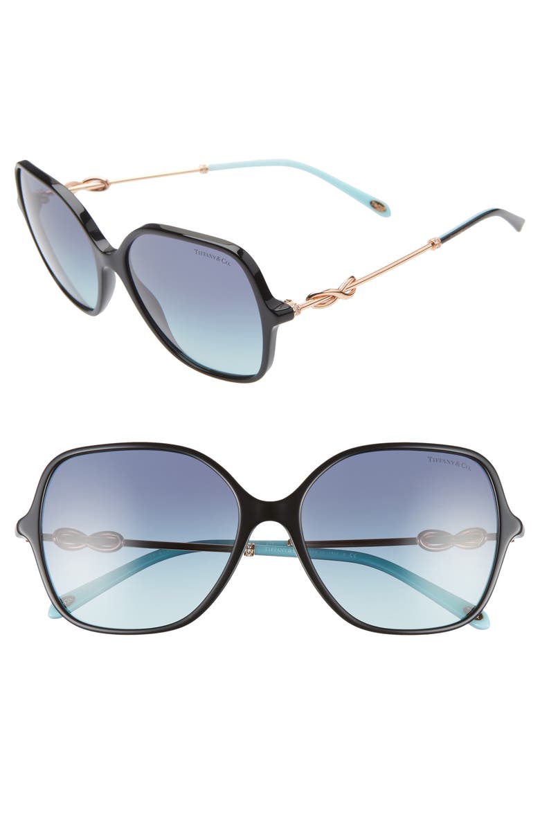 Tiffany & Co. Tiffany 57mm Sunglasses, Main, color, 
