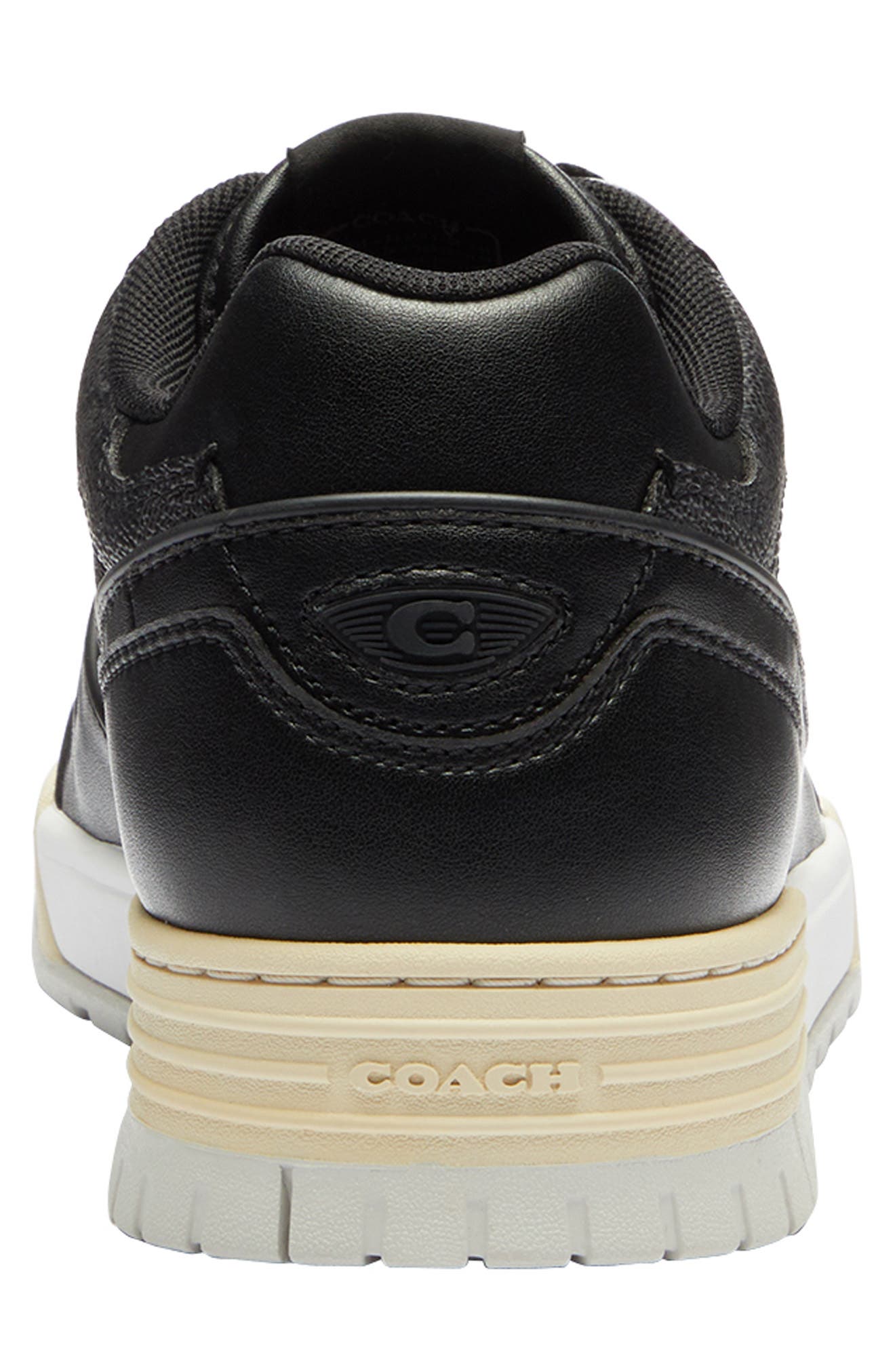 COACH Soho Logo Low Top Sneaker, Alternate, color, Charcoal/ Black/ Gum