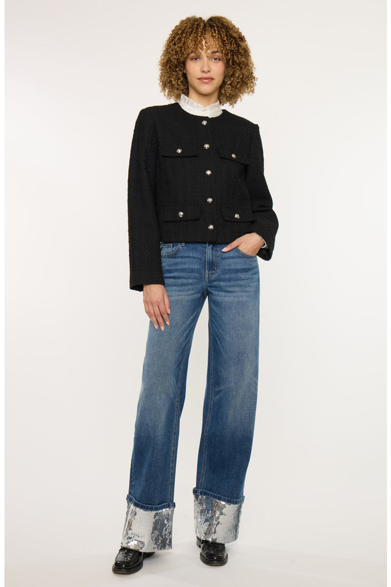 Vivianne Mid Rise Wide Leg Jeans, Main, color, Medium Wash