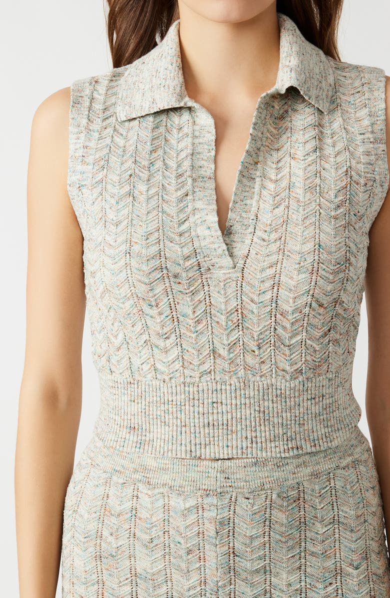 Steve Madden Amina Sleeveless Cotton Blend Sweater, Alternate, color, 