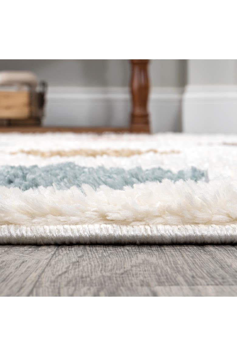 Astrid Retro Trellis High-Low Area Rug, Alternate, color, Multi/Cream