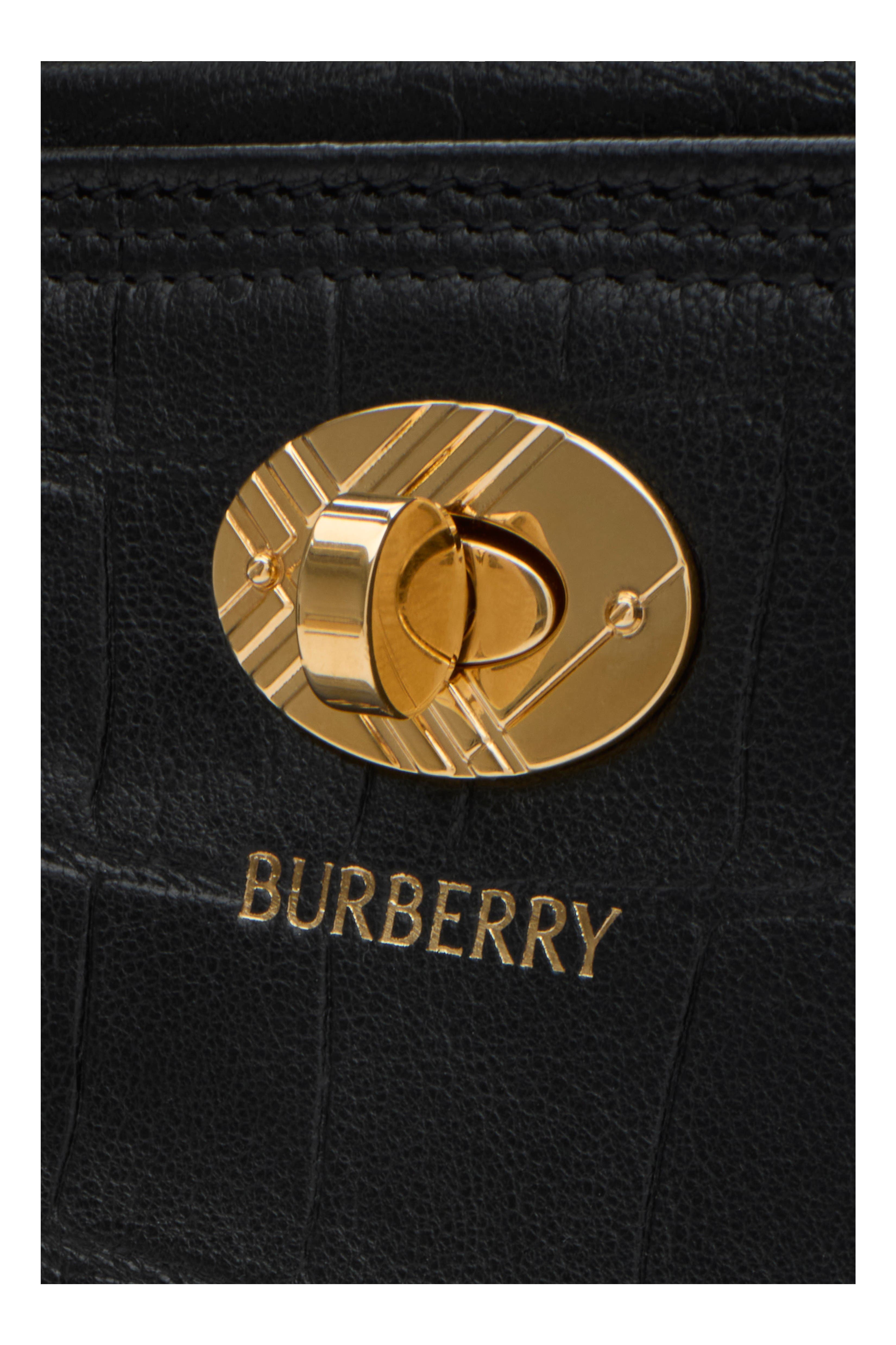 Burberry Small Cotswolds Tote, Alternate, color, Black