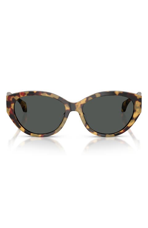 56mm Gradient Oval Sunglasses