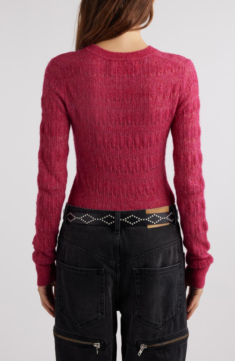 Isabel Marant Étoile Acia Alpaca Blend Sweater, Alternate, color, Raspberry