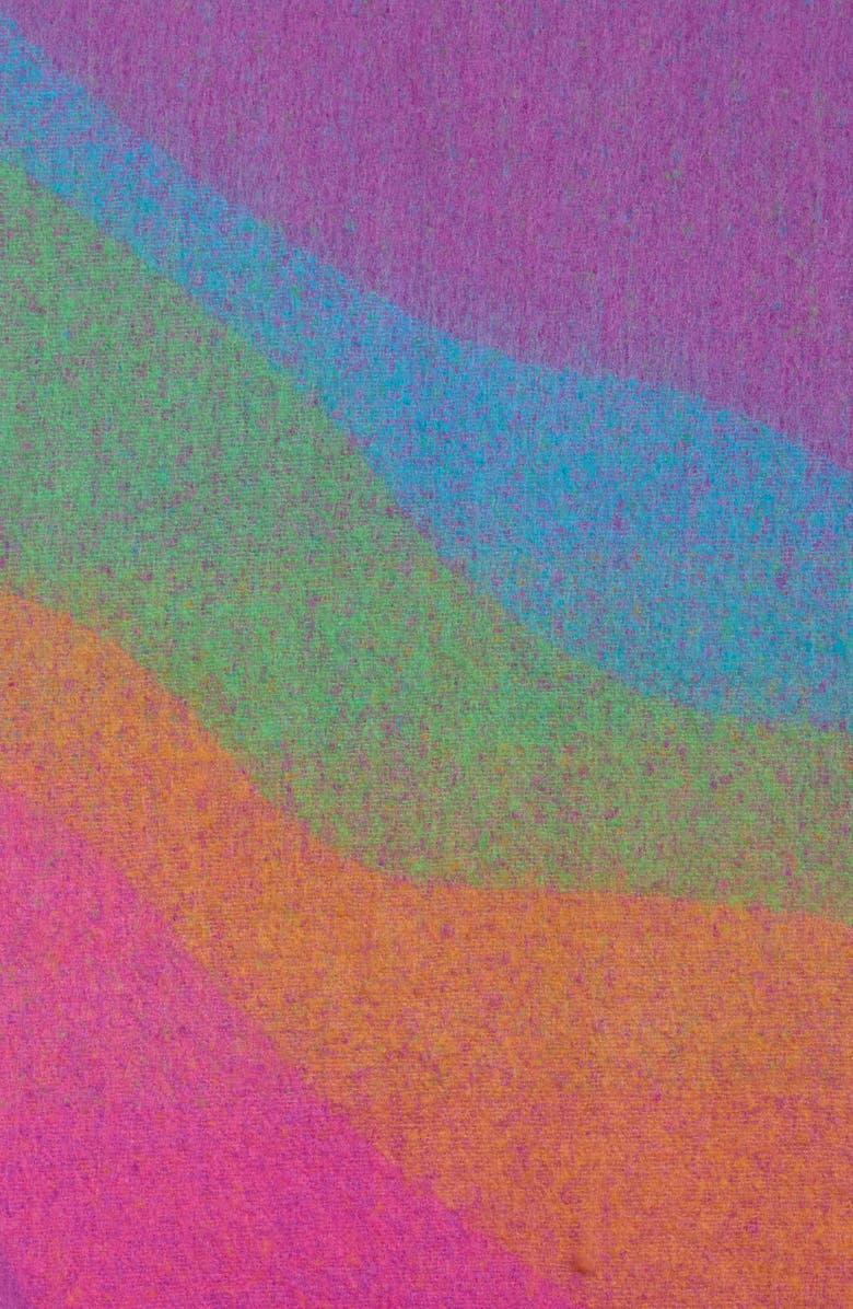 Kurt Geiger London Neon Wave Scarf, Alternate, color, Neon Rainbow