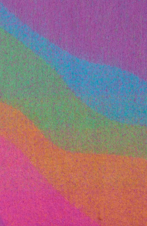 Kurt Geiger London Neon Wave Scarf In Multi