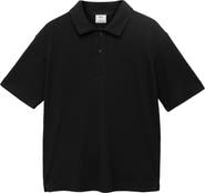 MANGO Textured Knit Polo