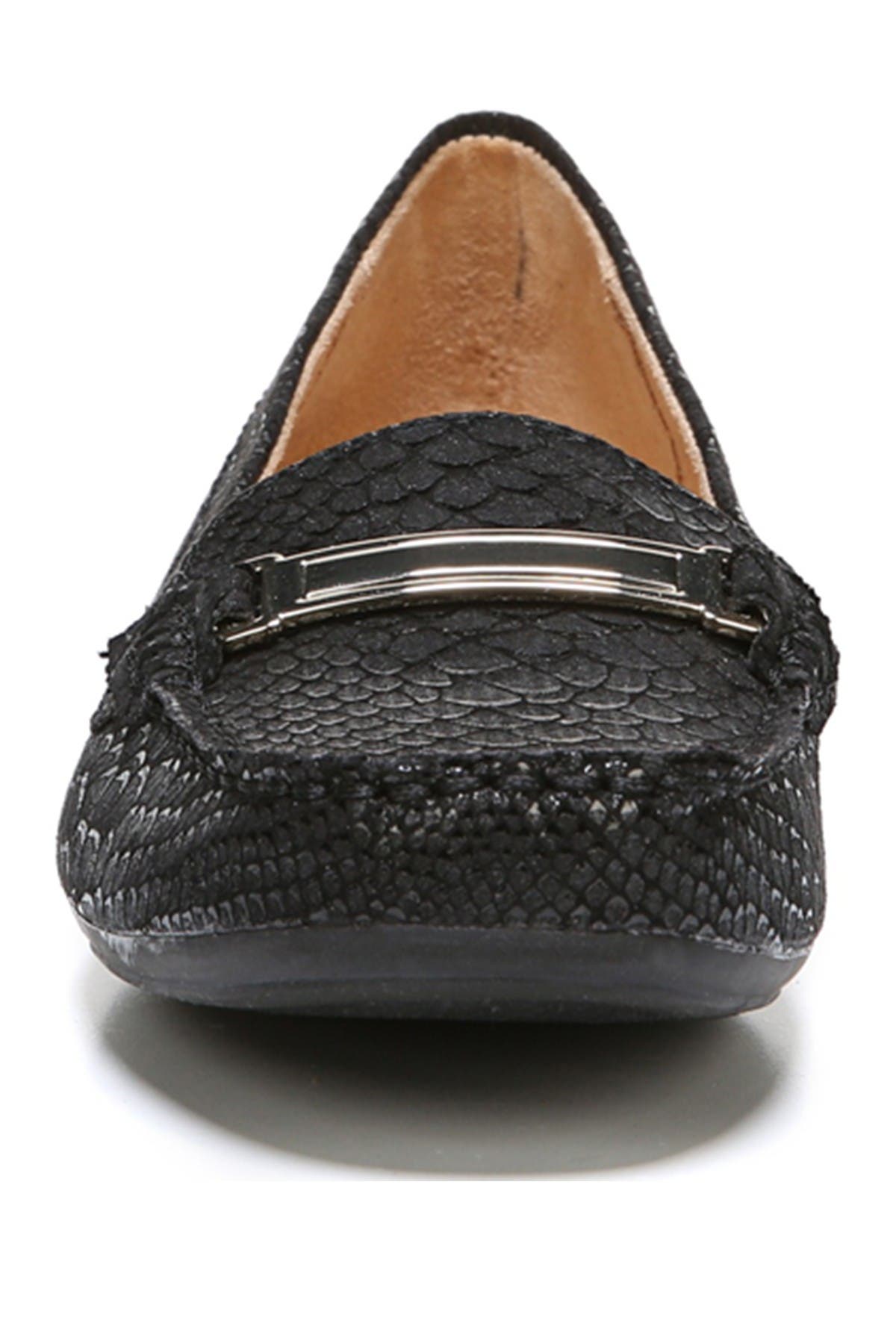 Naturalizer Gadget Snake Embossed Leather Bit Loafer - Wide Width Available, Alternate, color, 