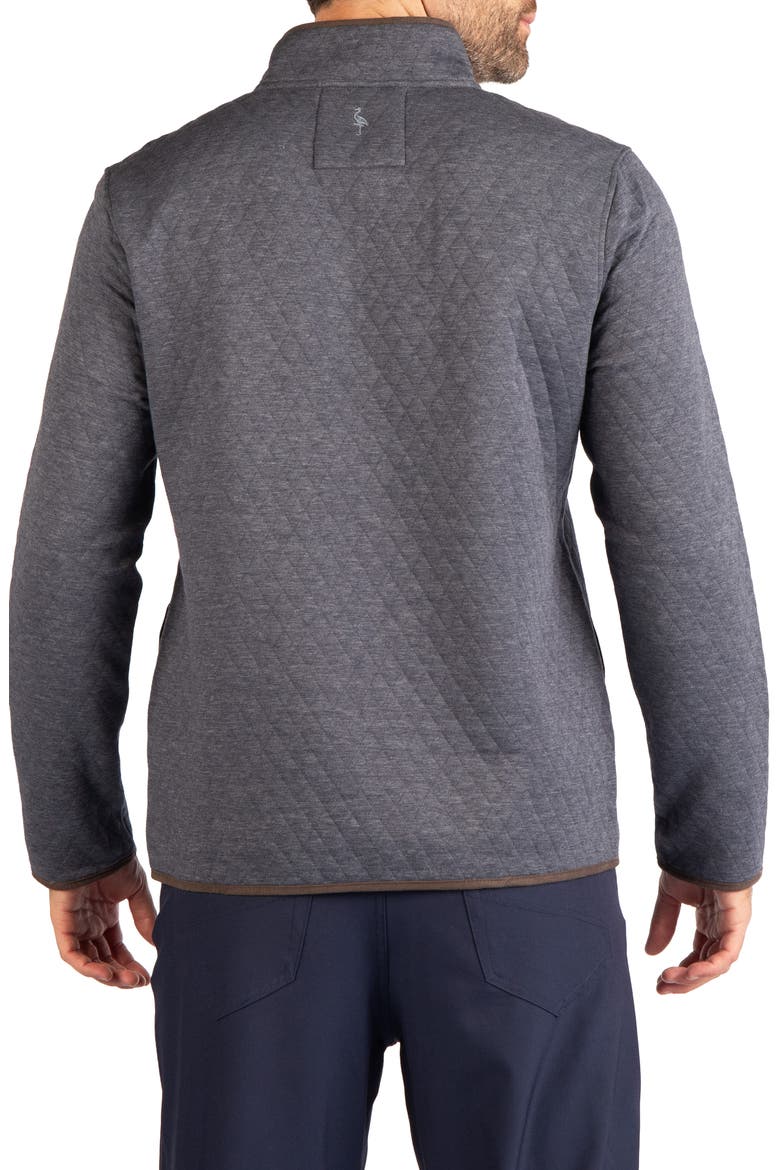 Quilted Quarter Zip Pullover, Alternate, color, DENIM
