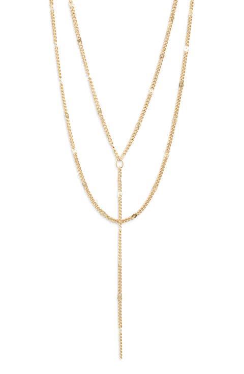 Demi Fine Layered Y-Necklace