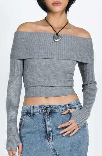 Morley Foldover Off the Shoulder Rib Sweater