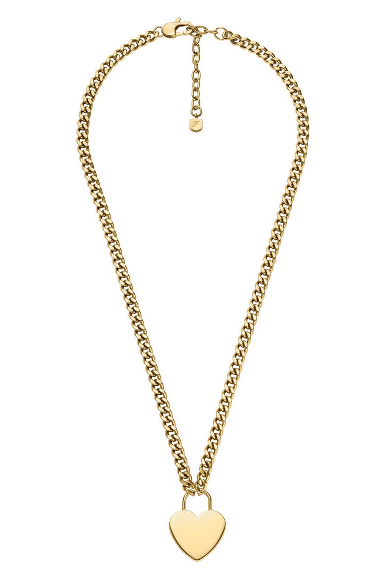 Sutton Heart Pendant Necklace, Alternate, color, GOLD