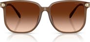COACH 58mm Gradient Square Sunglasses
