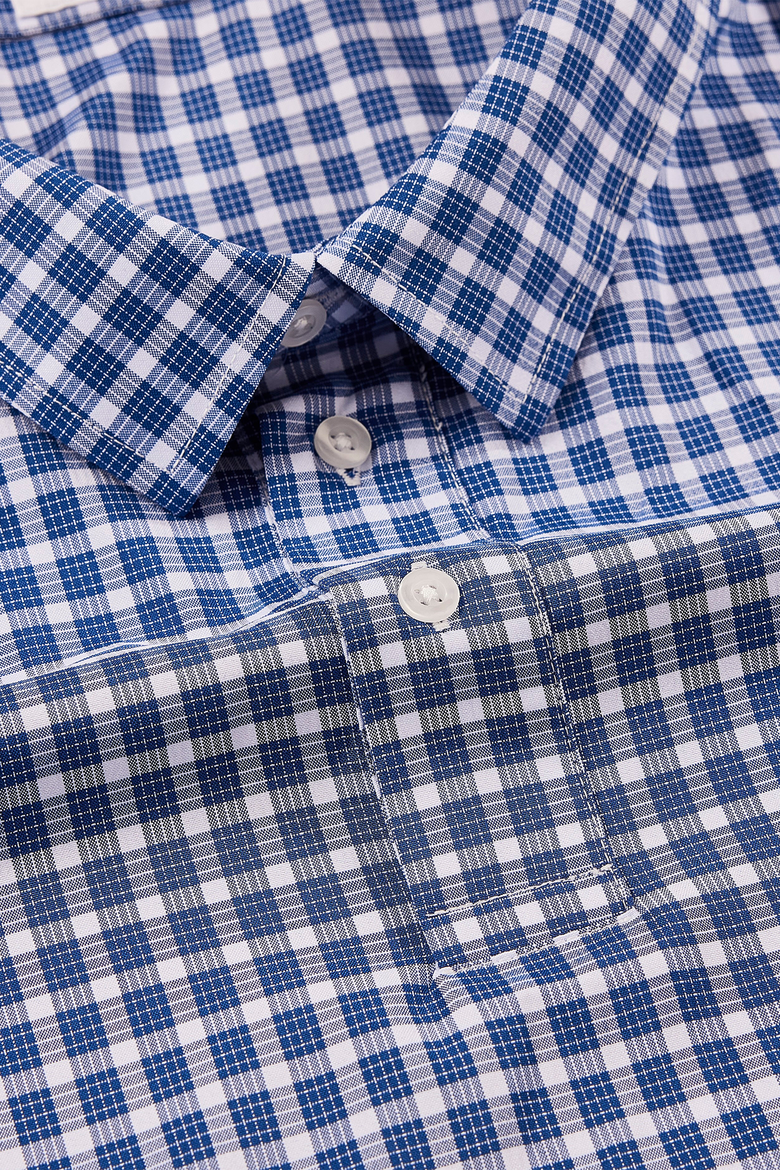 Men's Big and Tall stanton shirt polo, Main, color, blue-plaid-26