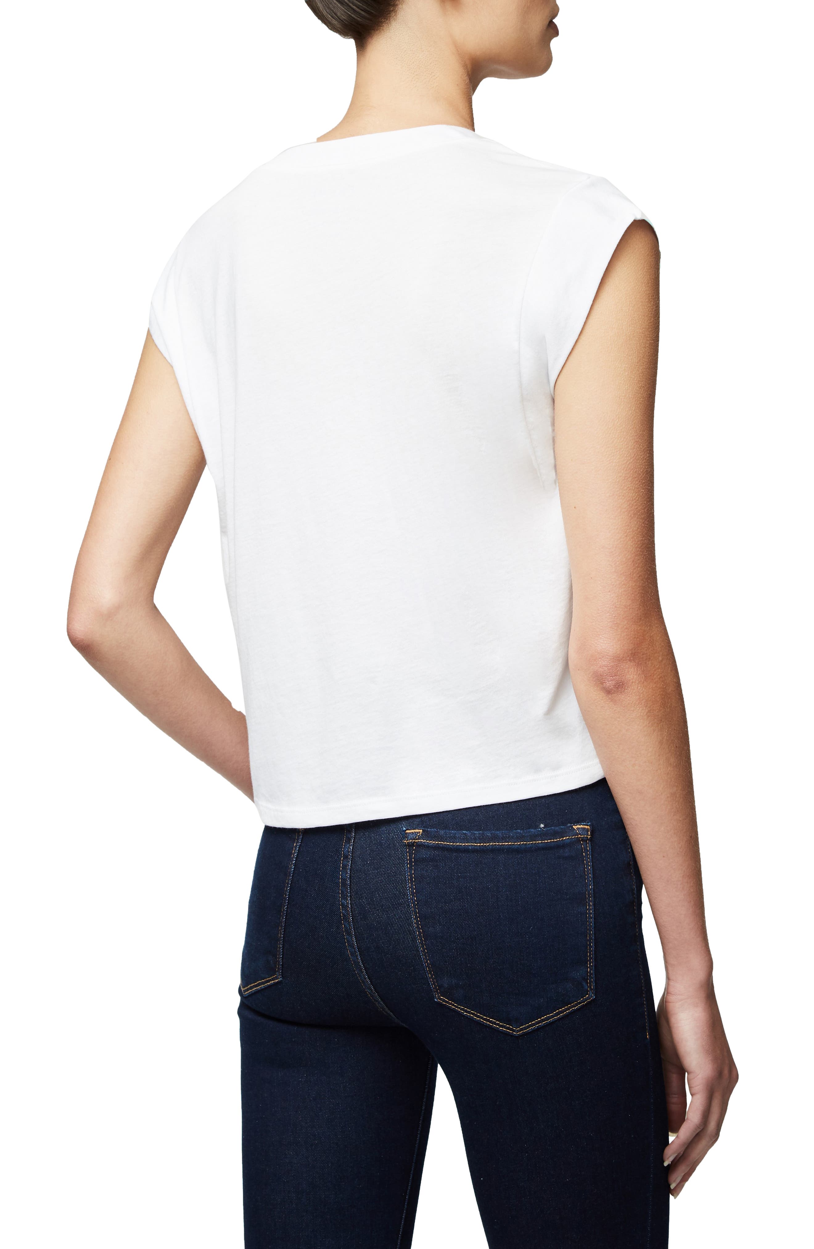Le High Rise V-Neck Organic Pima Cotton T-Shirt - image 2