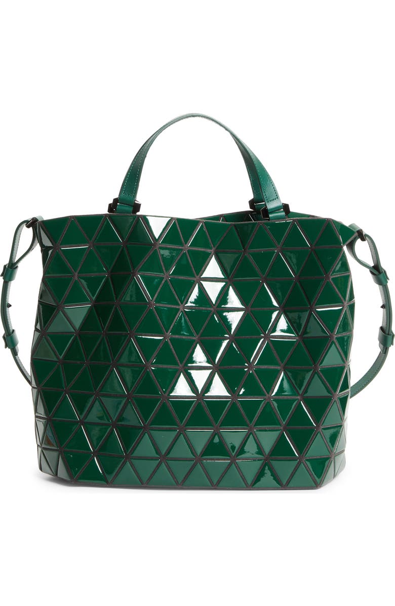 Bao Bao Issey Miyake Crystal Gloss Tote, Main, color, Deep Green