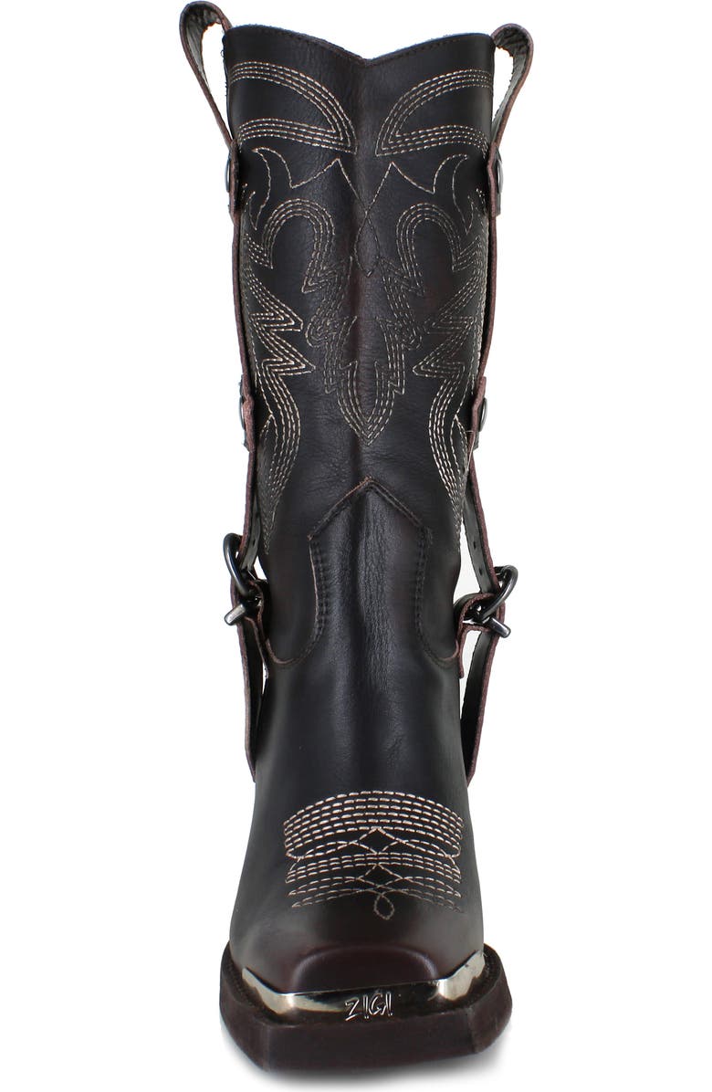 ZIGI Amaranta Cowboy Boot, Alternate, color, Brown Leather