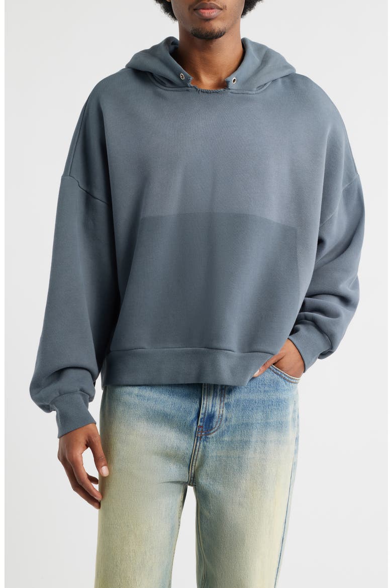 Oversize Cut Throat Hoodie, Main, color, SLATE