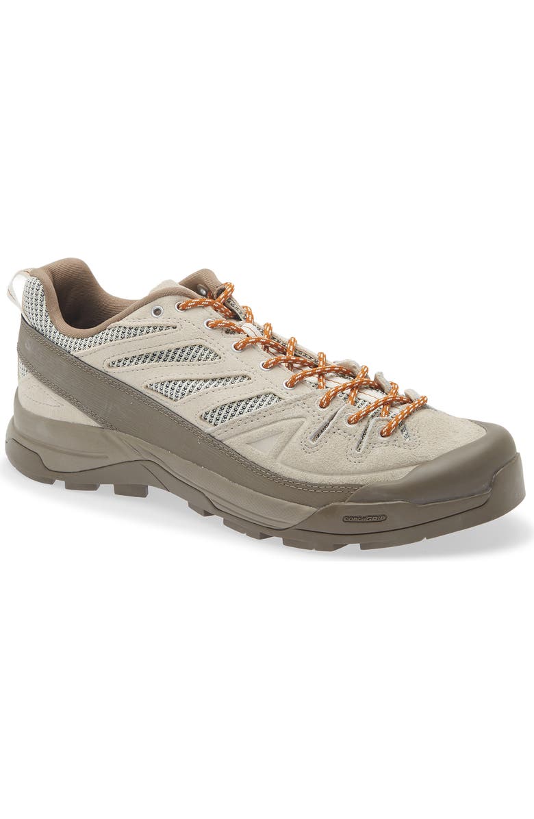 Salomon Gender Inclusive X-Alp Woven Low Top Sneaker, Main, color, Walnut/ Silver Cloud/ Vanilla