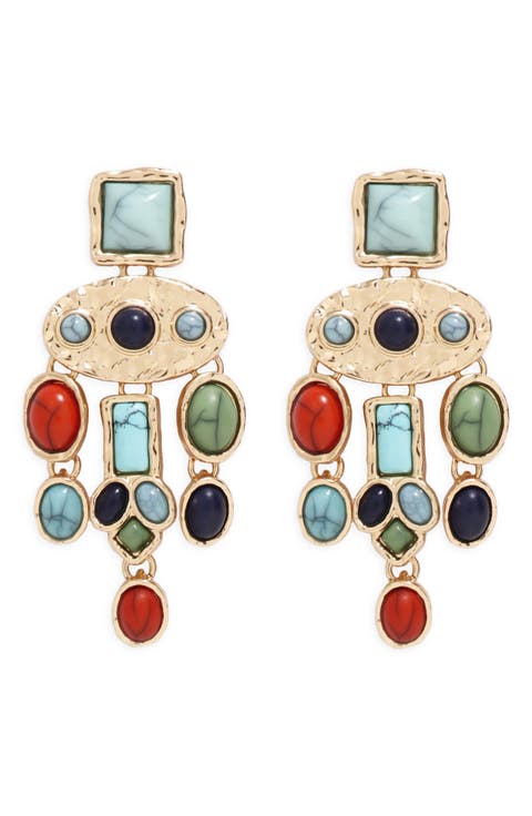 Dusk Statement Drop Earrings