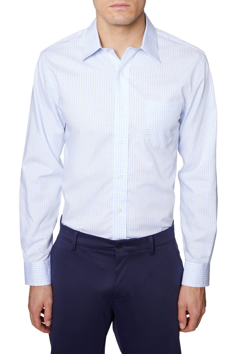 Gingham Shirt, Main, color, LIGHT BLUE