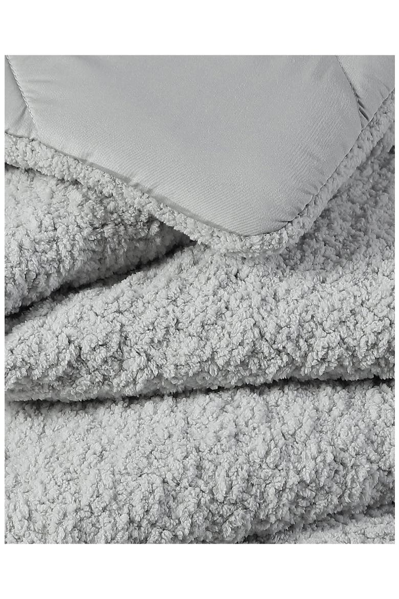 Snug Basketweave Comforter, Alternate, color, CLOUD GREY