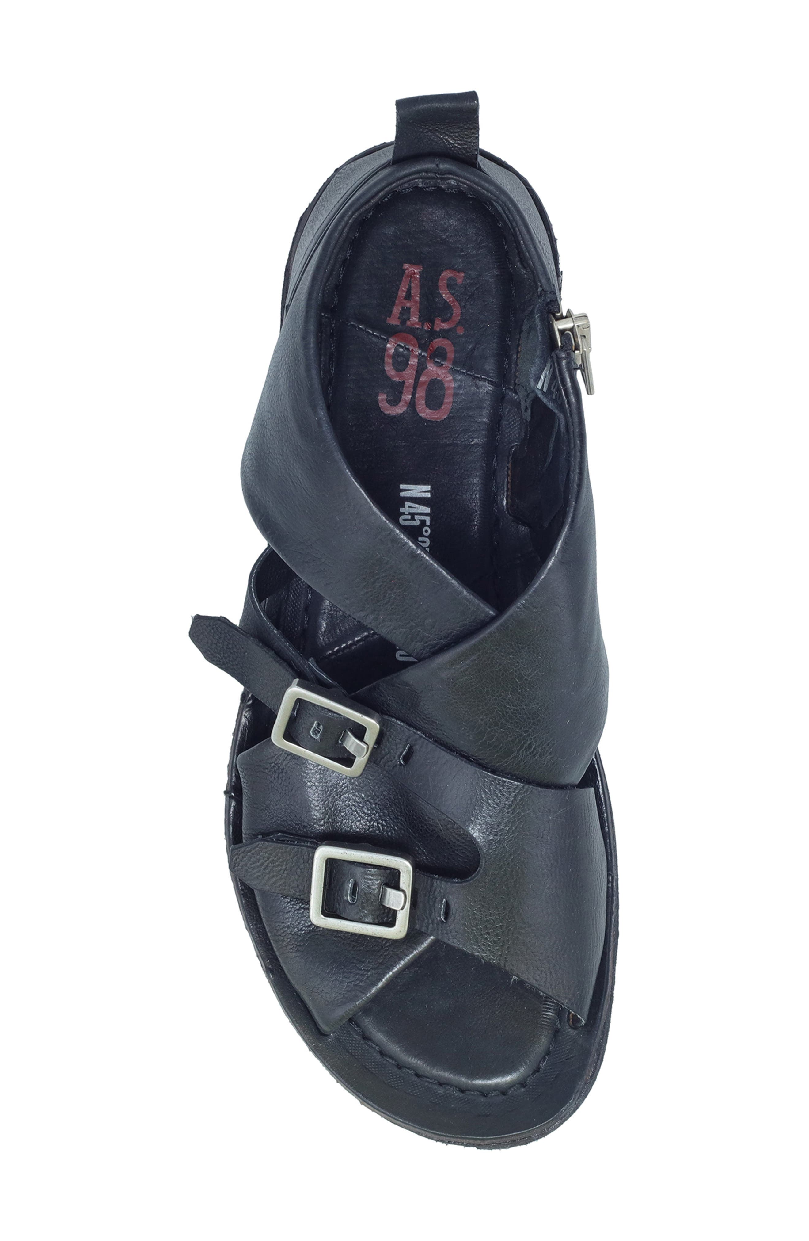 A.S.98 Riggs Sandal, Alternate, color, Black