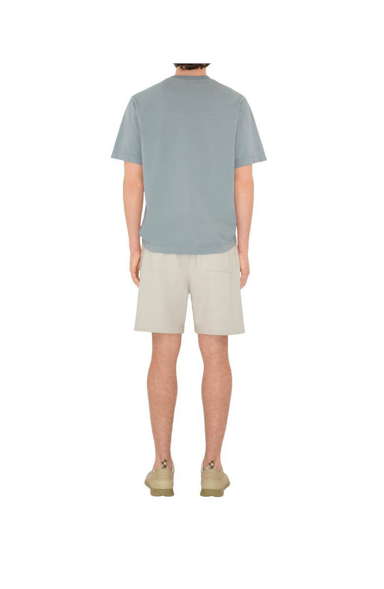 Burberry Knot Logo Cotton Shorts, Alternate, color, Sail
