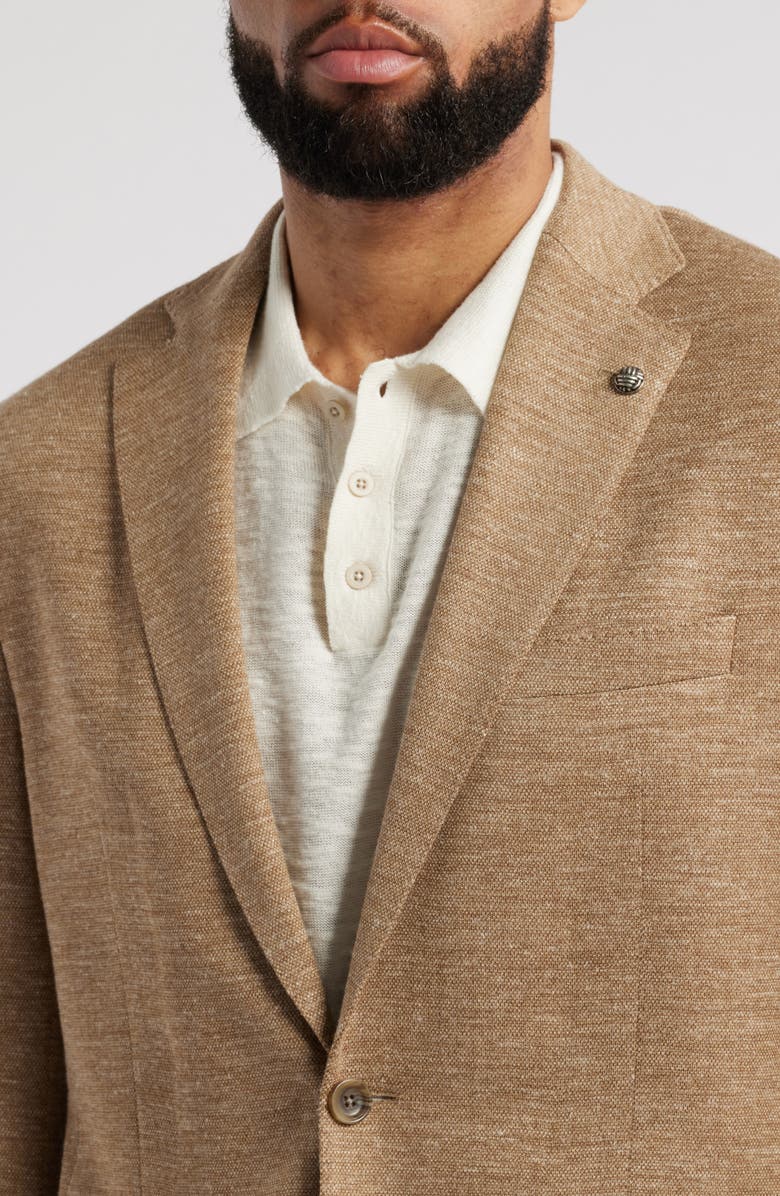 Jack Victor Hartford Wool & Silk Blend Sport Coat, Alternate, color, Tan