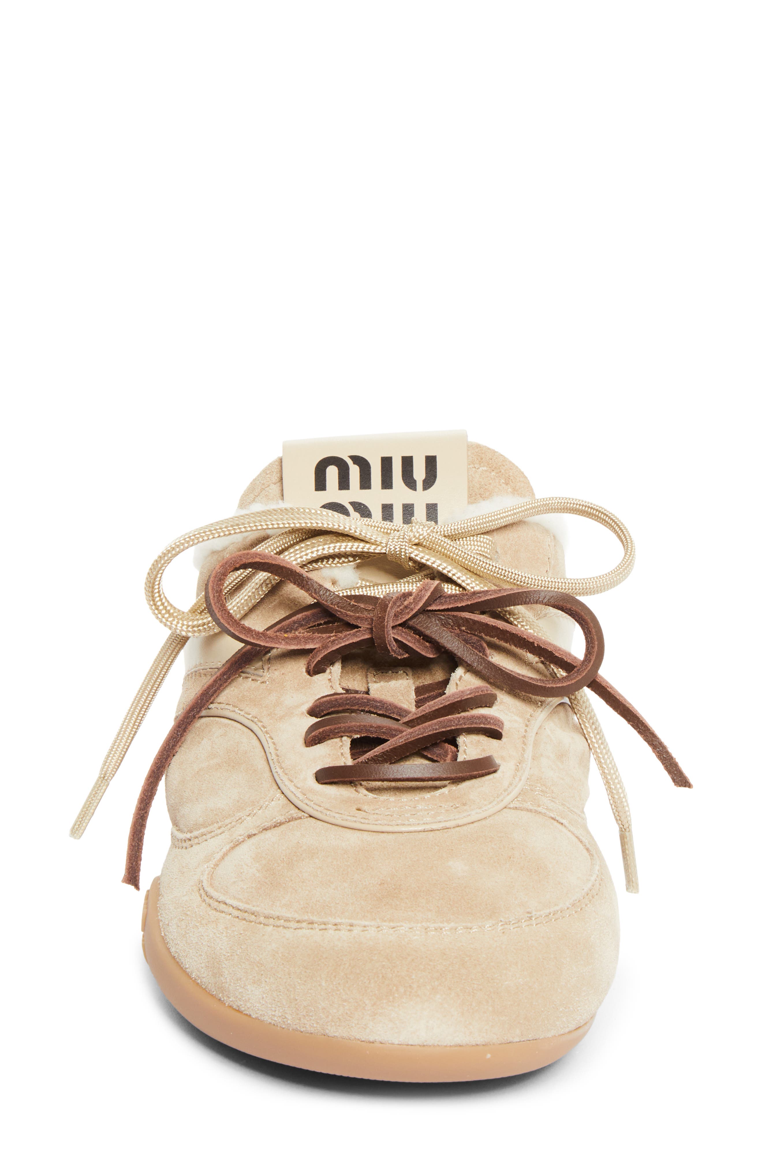 Gymnasium Genuine Shearling Lined Sneaker, Alternate, color, DESERTO