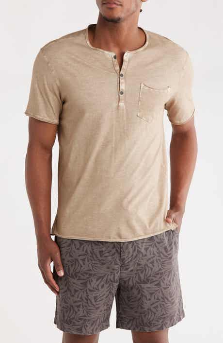 John Varvatos Rex Sublime Wash Organic Cotton Short Sleeve Henley