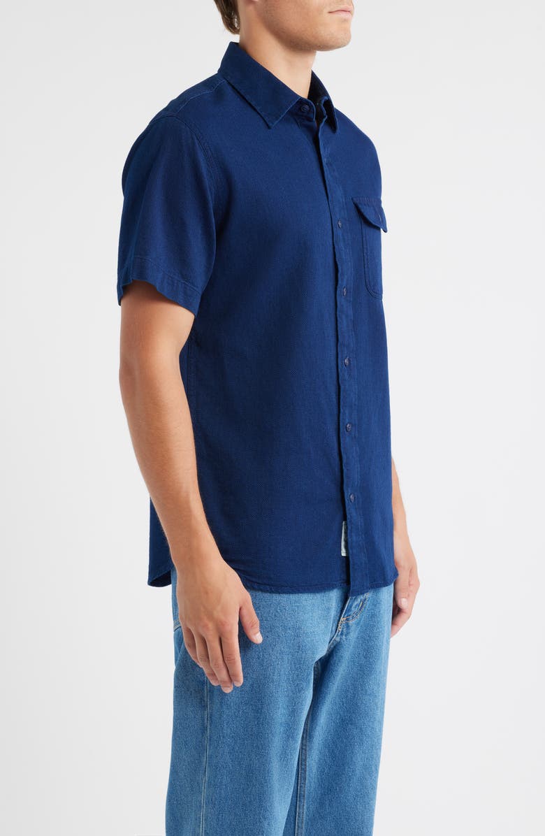 Schott NYC Cotton Button-Up Work Shirt, Alternate, color, Basketweave