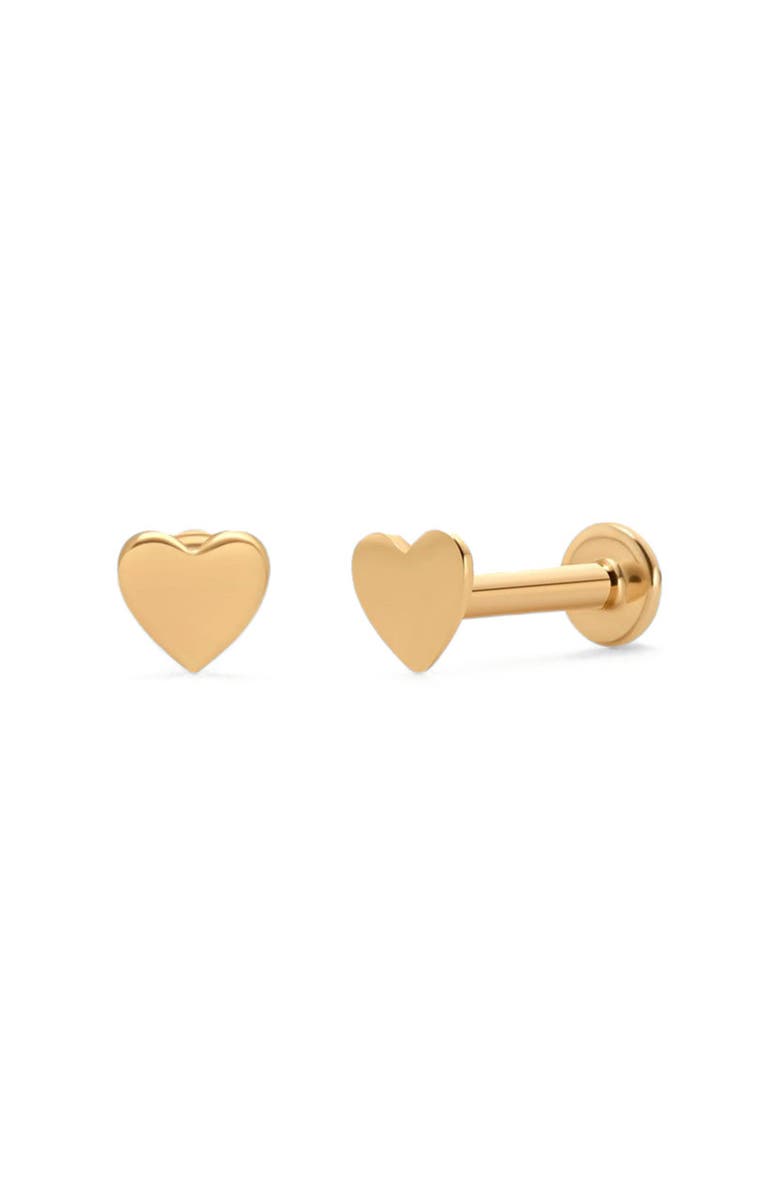MADE BY MARY 14k Heart Stud Earring, Main, color, 14K Solid Gold - Pair